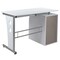 Emma and Oliver Desk with Three Drawer Single Pedestal and Pull-Out Keyboard Tray